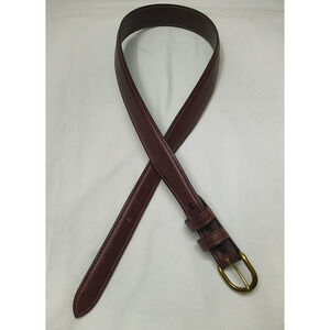 Sonoma California Brown Leather Strap Buckle Women Belt - Made in USA - Size 32